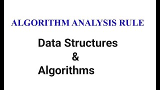 Algorithm Analysis Rule  Informal and Formal Approach 4 Data Structures amp Algorithms Amharic በአማርኛ [upl. by Iderf]