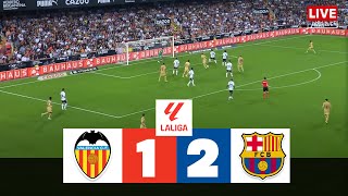 Valencia vs Barcelona  Lewandowski  202425 LaLiga Full Match [upl. by Ahsiekel]