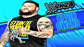 WWE 2K24  Kevin Owens Signatures and Finishers [upl. by Gothart257]