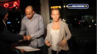 Kendra Wilkinson amp Hank Baskett at BOA Steakhouse [upl. by Benji423]