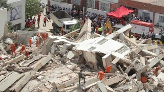 Images of collapsed building in northeastern Brazil  AFP [upl. by Annayr]