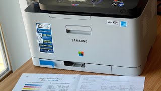 Samsung Xpress C460FW Color AllinOne Laser PrinterCount 16 Pgs Only 99 Toner [upl. by Naerb]