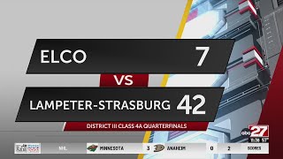 LampeterStrasburg stays unblemished with playoff win over ELCO [upl. by Ketti]