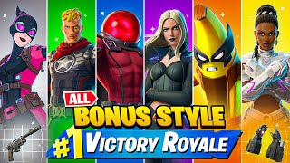 Winning With EVERY Season 4 BONUS Style in Fortnite [upl. by Haggar]