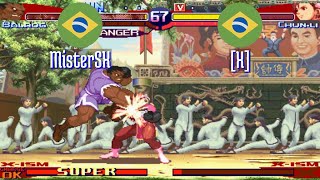 FT5 sfa3 MisterSX BR vs X BR Street Fighter Alpha 3 Fightcade Sep 14 [upl. by Yuma]