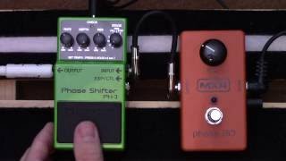 Boss PH 3 Phaser Vs MXR Phase 90  Phaser Pedal Shootout [upl. by Meek594]