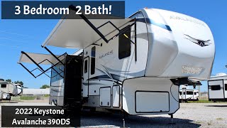 THREE BEDROOM RV 2022 Keystone Avalanche 390DS  TWO FULL BATHS [upl. by Groveman368]