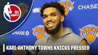 KarlAnthony Towns was ‘shocked’ about trade to the Knicks  NBA on ESPN [upl. by Rogovy]