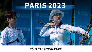 Korea v Chinese Taipei – recurve mixed team gold  Paris 2023 World Cup S4 [upl. by Byers]