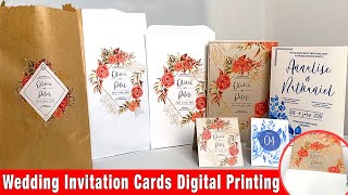 Wedding Invitation Cards Digital Printing [upl. by Oremodlab]