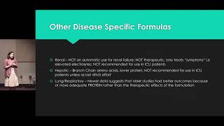 Choosing the Right Enteral Nutrition Formula  Ashley DePriest MS RD LD CNSC [upl. by Yemorej]