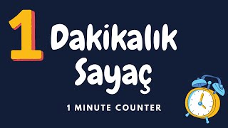 ⏱ 1 Dakikalık Sayaç ⏱ 1 minute alarm [upl. by Menzies]