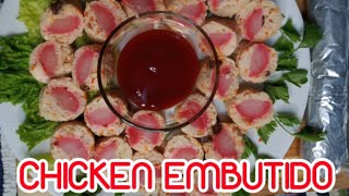 HOW TO MAKE CHICKEN EMBUTIDO  NEGOSYO TIPS  EMBUTIDO RECIPE [upl. by Blanc531]