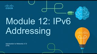 CCNA Module 12 IPv6 Addressing  Introduction to Networks ITN [upl. by Sackey287]