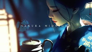 Sakura Midnight  Relaxing Japanese Zen Music for Late Night Meditation [upl. by Einor304]