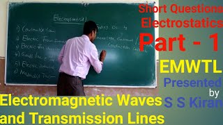 Electrostatics Part  1  EMWTL  Coulombs Law  Guass Law [upl. by Anel]