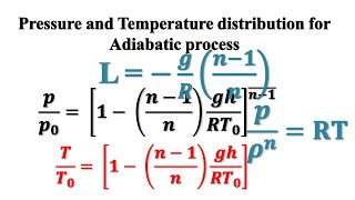 Air pressure and Temperature at a height in a polytropic process [upl. by Khoury]