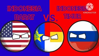 Terpisahnya indonesia part 3 shorts countryballs [upl. by Atoel]