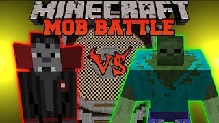 Mutant Zombie Vs Vampire Overlord  Minecraft Mob Battles  TragicMC Mod and Mutant Creatures Mod [upl. by Ceevah436]