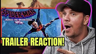 SPIDERMAN ACROSS THE SPIDERVERSE Trailer 2 REACTION  Marvel [upl. by Nnaarat]