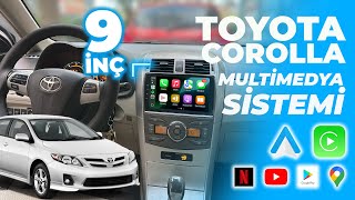 Toyota Corolla ➡ Apple Carplay ve Androidauto Destekli Android Multimedya Sistemi [upl. by Keelby328]