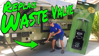 RV Dump Valve Replacement DIY With Valterra Gate [upl. by James912]