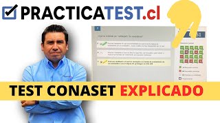 Test CONASET EXPLICADO ✅  Licencia Clase B Chile 2024 Educación Vial  wwwpracticatestcl [upl. by Lairbag]