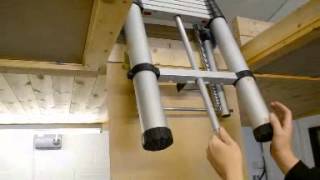 Using the Youngman Telescopic Loft Ladder [upl. by Arinaid33]