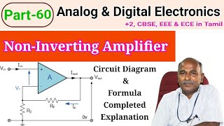 Noninverting Operational Amplifier in tamil [upl. by Brita556]