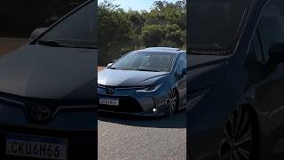 COROLLA REBAIXADO NAQUELA PASSADA BRABA 🤯 shorts toyota youtubeshorts viralvideo automobile 🔥 [upl. by Chuipek296]