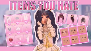 Only Wearing Items YOU HATE in DRESS TO IMPRESS ROBLOX [upl. by Gronseth]