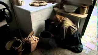 Extracting Lanolin from Sheeps Wool Edwardian Farm [upl. by Annaul]