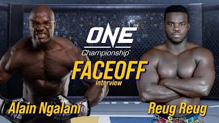 Alain Ngalani vs Oumar quotReug Reugquot Kane ONE Championship faceoff interview  SCMP MMA [upl. by Jeb]