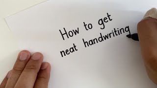 How to get NEAT Handwriting  Straight Lines in MINUTES [upl. by Eidahs914]