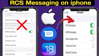 Come abilitare i messaggi RCS su iPhone  Correggere la messaggistica RCS su iOS 18 [upl. by Jarrell201]