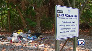 Miami closes down Biscayne Bay islands due to trash being left behind [upl. by Mcclain377]