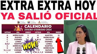 HOY 2 📆CALENDARIO📆 PAGOS ADELANTO FEBRERO TU COBRAS PRIMERO 6000 12000 ADULTOS MAYORES 2024 [upl. by Hellene]