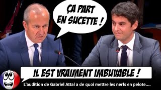 Laudition MUSCLÉE de Gabriel Attal qui répond avec une ARROGANCE rare [upl. by Edithe]