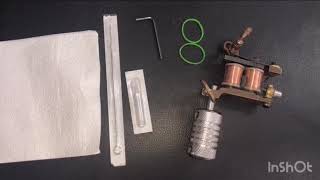 Setting up tattoo needle in coil machine Hindi part 5 [upl. by Vieva]