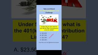 Take the 401k TSP 403b and 457 Elective Deferral Limit for 2024 Challenge investing quiz 401k [upl. by Ahsart377]