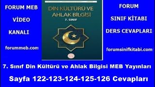 7 Sınıf Din Kültürü Ders Kitabı Sayfa 122123124125126 MEB Yayınları [upl. by Joiner]