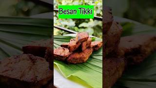 Besan Tikki 🧆trending youtubeshorts shorts AMAMAAROSEIOBAGICHA [upl. by Thorne100]