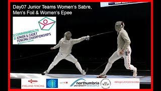 Day07 Commonwealth Junior amp Cadet Fencing Championships 2018  Piste Red [upl. by Jb]