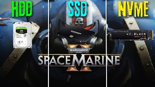 HDD vs SSD vs M2 NVMe  Warhammer 40k Space Marine 2  SSD Required [upl. by Chiquia]