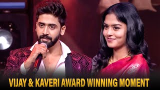 Mahanadhi Serial Vijay amp Kaveri Won Romantic Pair On Television Award In Behindwoods Gold Icons 2024 [upl. by Coopersmith868]