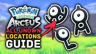 Pokemon Legends Arceus  All UNOWN Locations Guide [upl. by Gaillard]