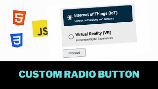 How To Create Custom Radio Buttons Using HTML and CSS [upl. by Samuella77]