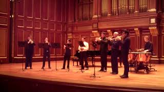 Altenburg Concerto for 7 trumpets and timpani  Ben Wright Jordan Hall Recital [upl. by Esina]