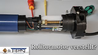 Hilfe  Rolltormotor verstellt Rohrmotor verstellt Rolladenmotor einstellen [upl. by Llednohs]