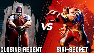 Closing Regent Vs SiriSecret  JP Vs Zangief  Street Fighter 6 FT10 [upl. by Giorgio714]